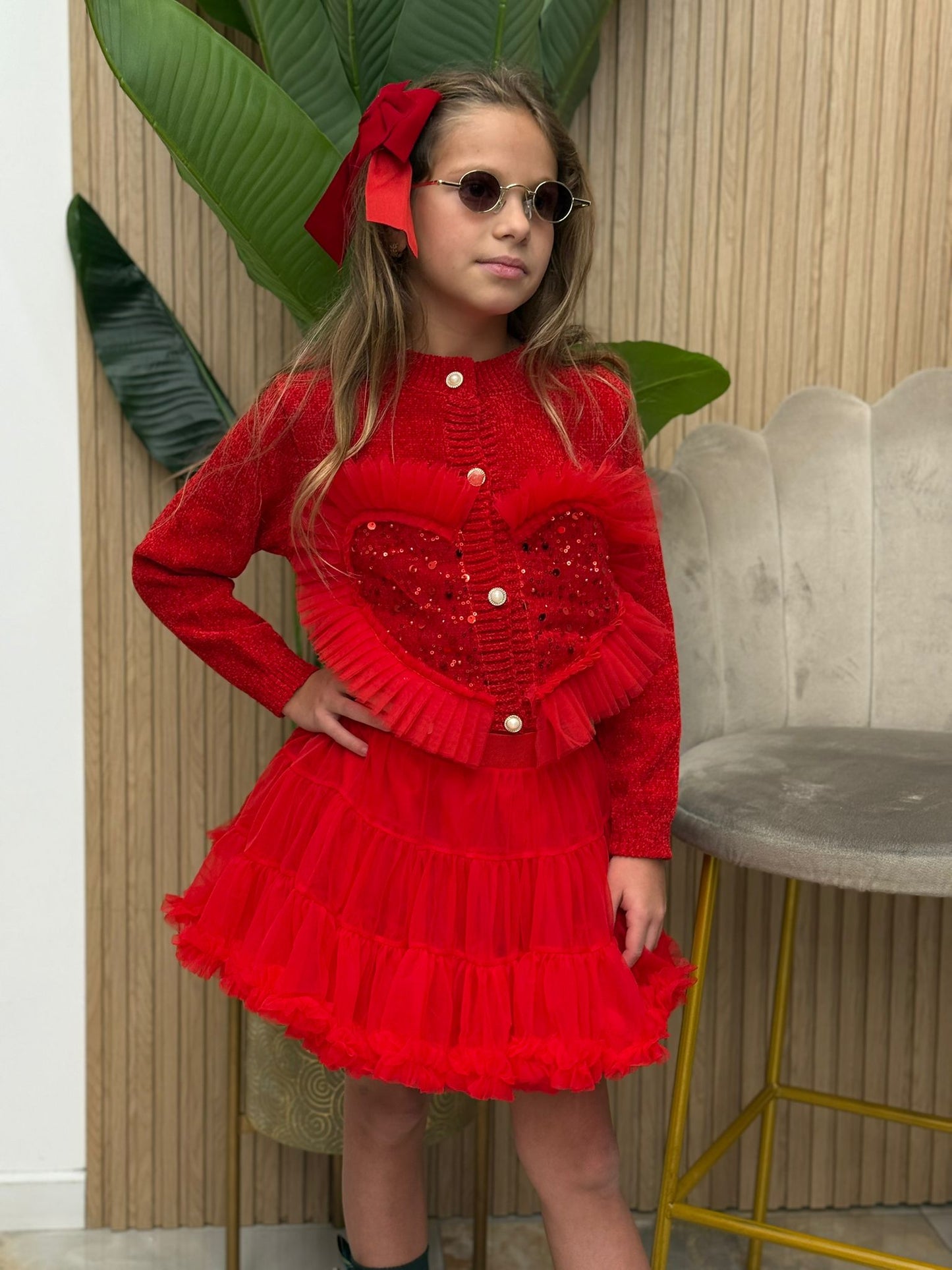 Coordinato Heart red