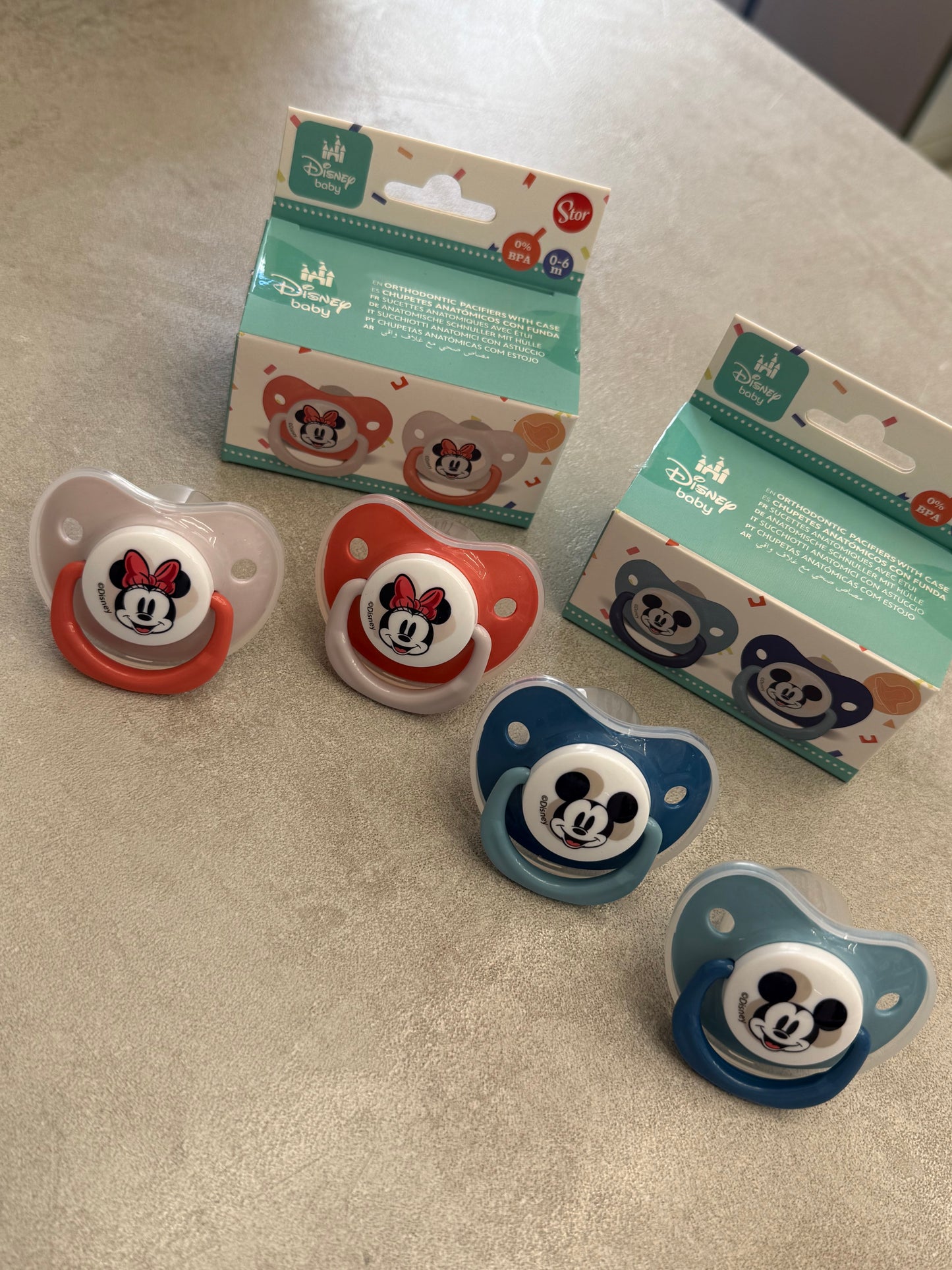 Coppia Ciucciotto Disney