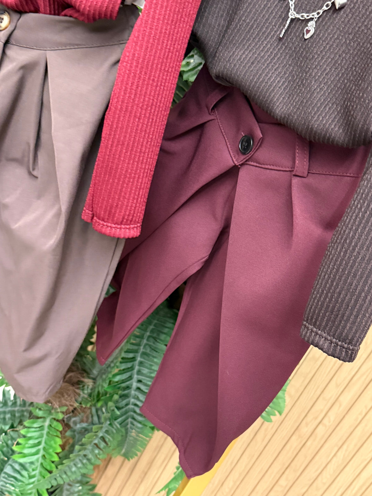 Pantalone Glamour Bordeaux
