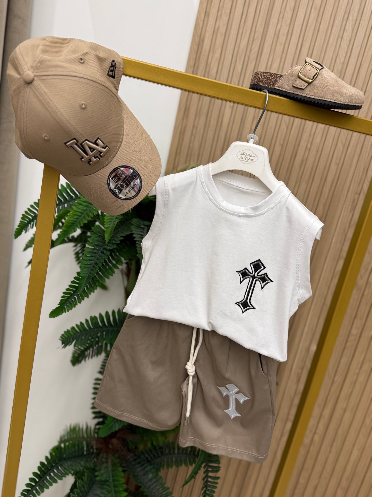 Coordinato Croce Cream