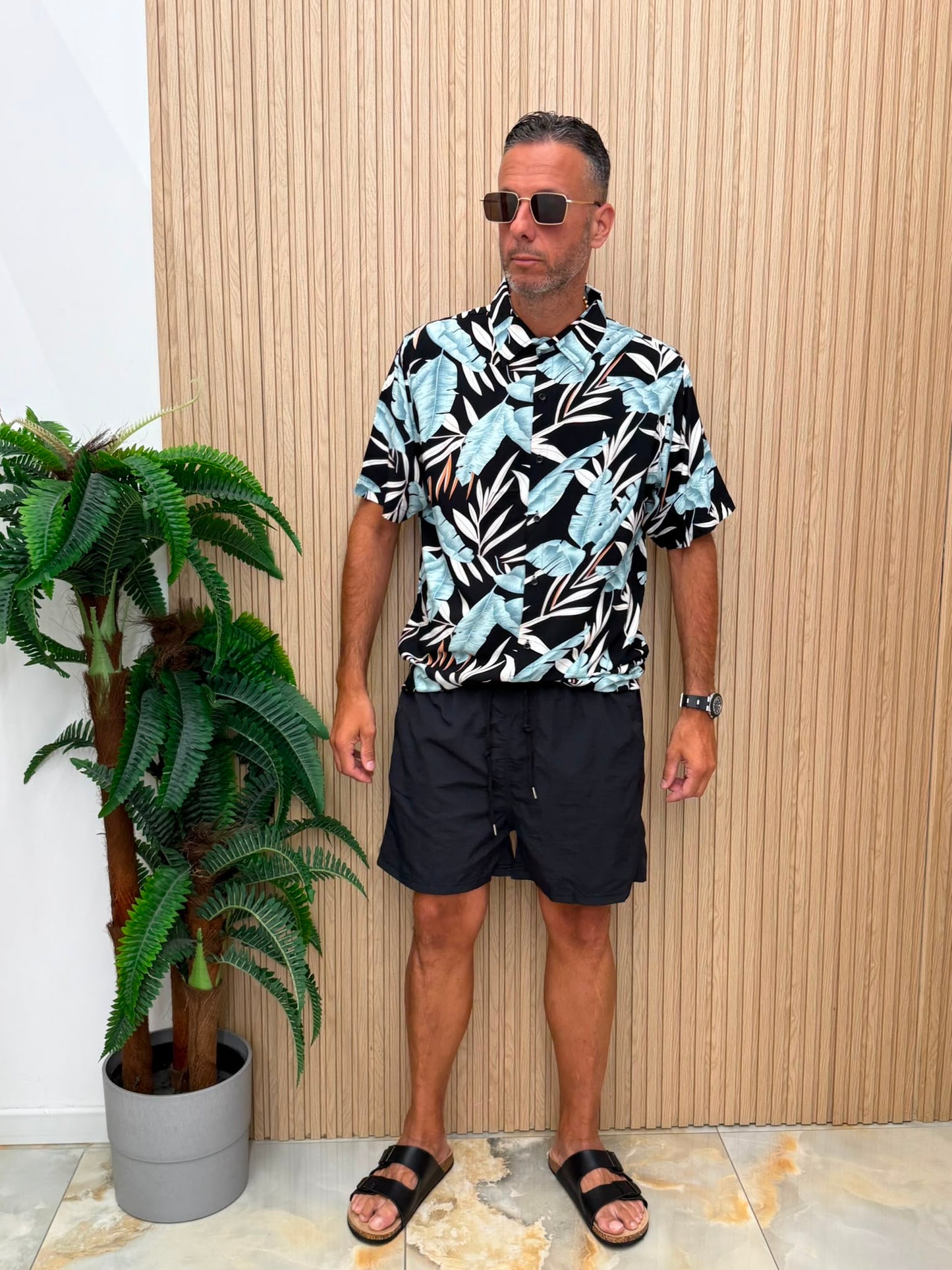 Coordinato mare Leaf turchese