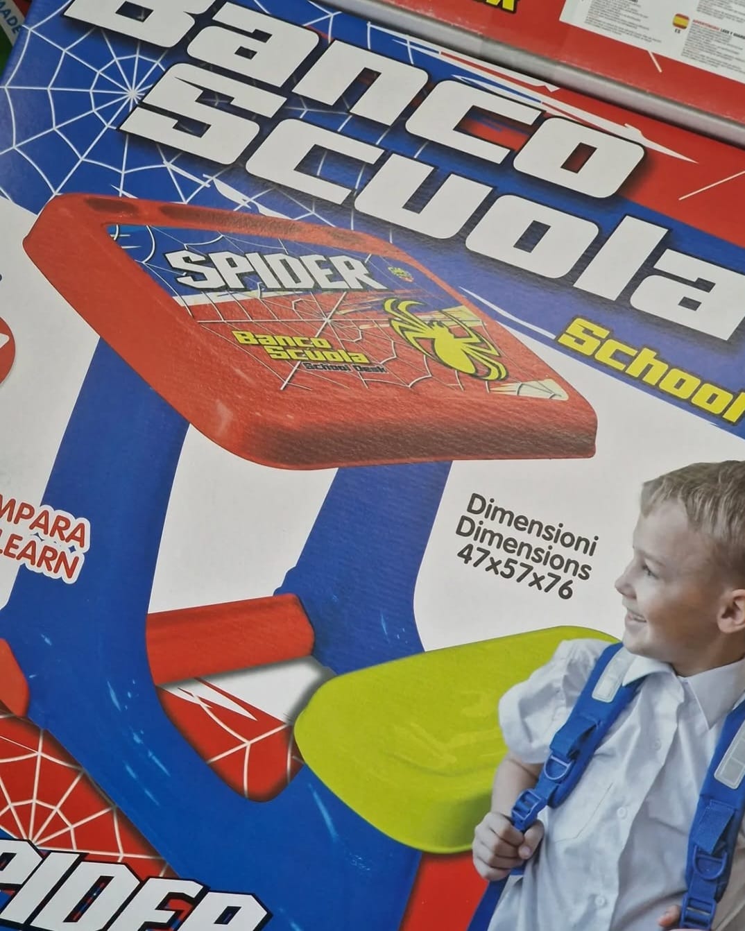 Banco scuola spiderman