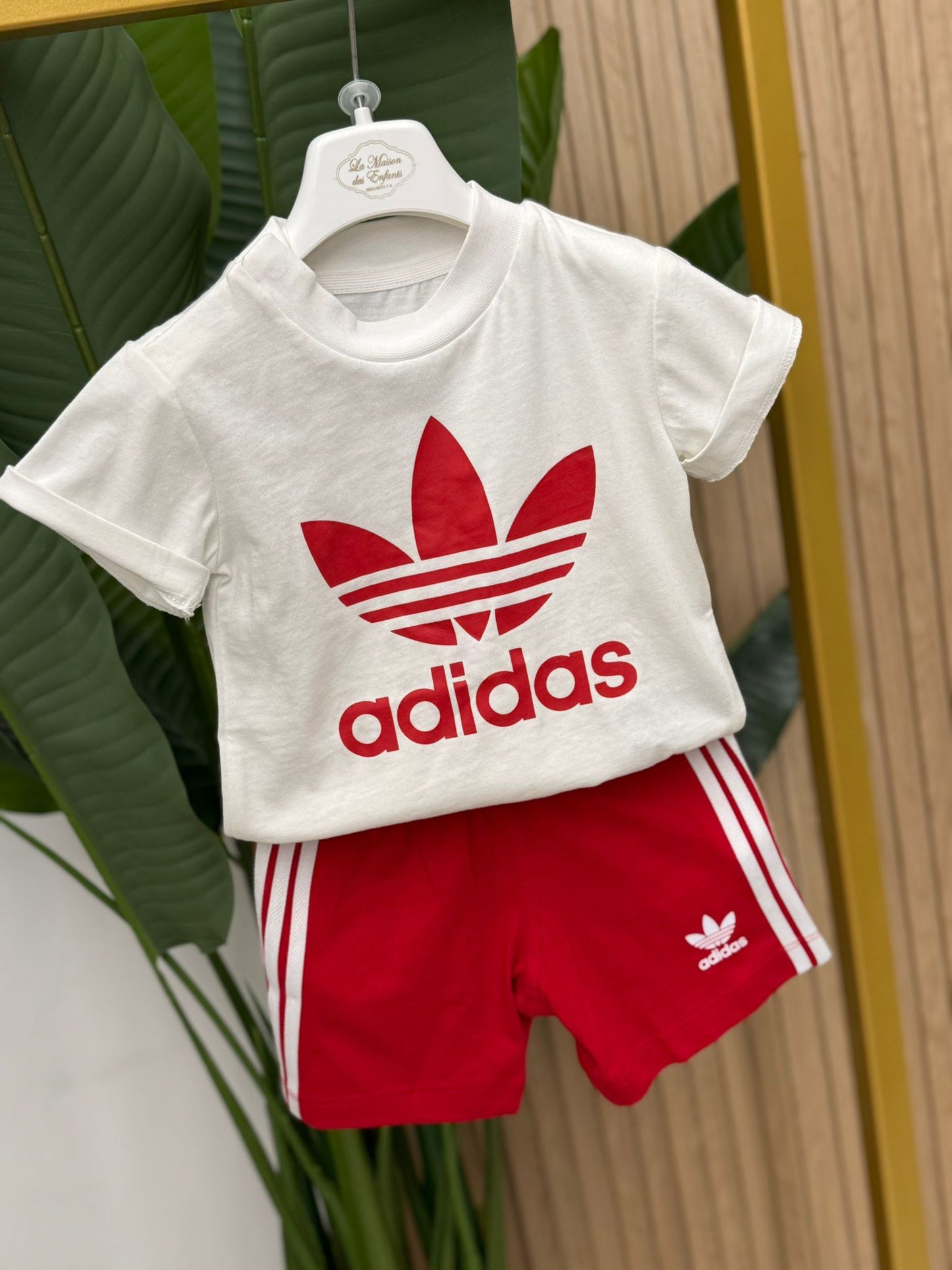 Completo Adidas Red White