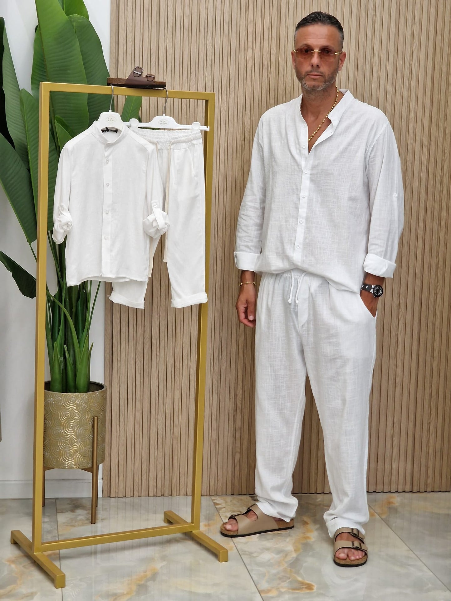 Coordinato In Lino Charles Ming