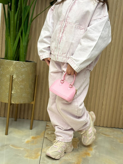Coordinato Babol pink denim