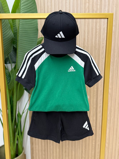 Completo Adidas Green Noir