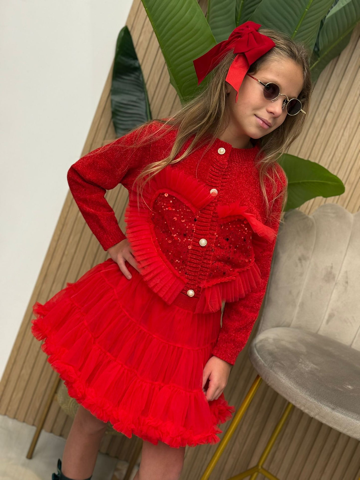 Coordinato Heart red