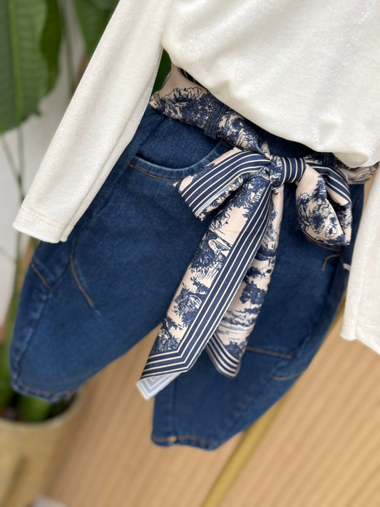 Jeans Ballon Foulard