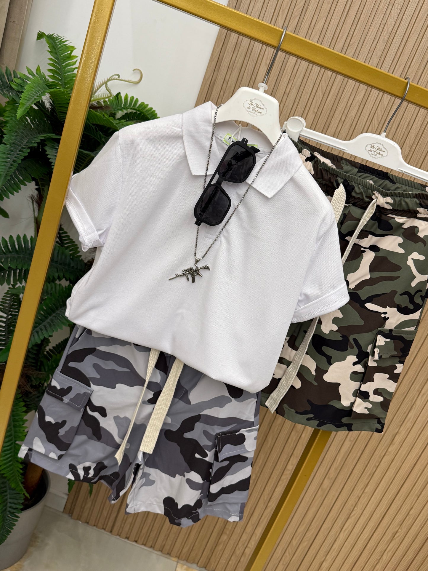 Bermuda Militare Grey Green