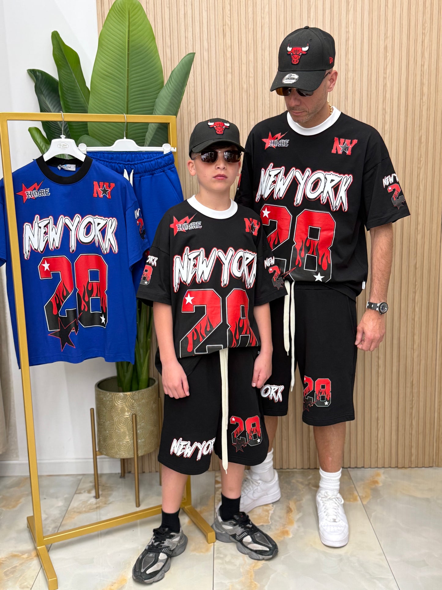 Coordinato Cianotic New York Figlio
