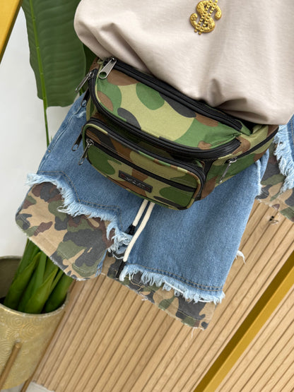 Bermuda Militare in denim Boys
