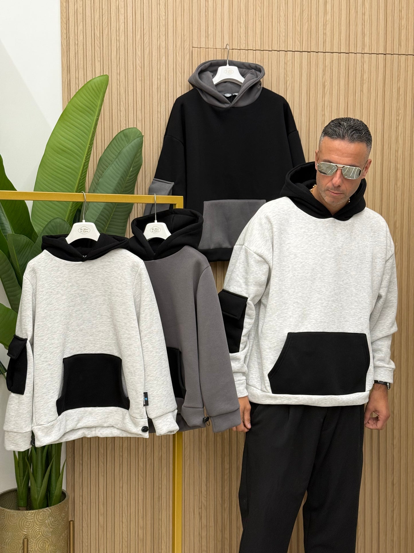 Felpa Cianotic Contrast hommes