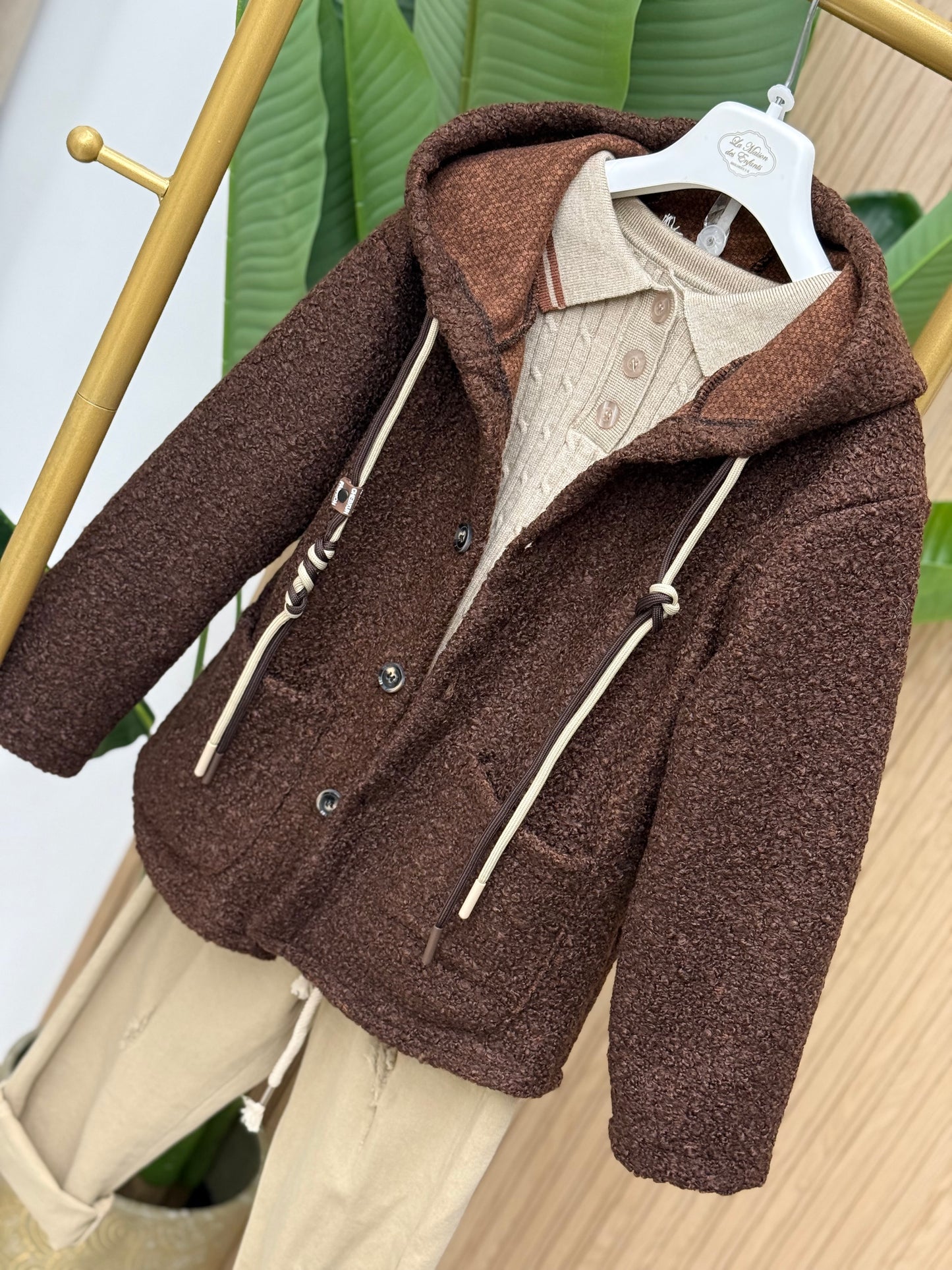 Cappotto Teddy Brown