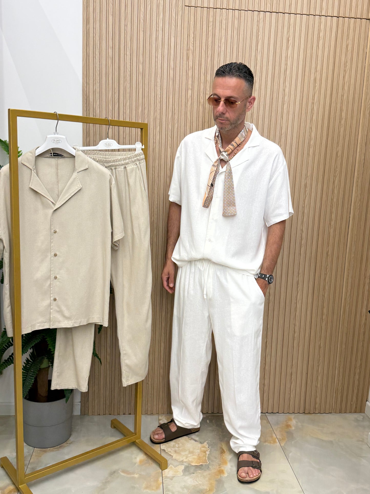 Coordinato in lino Crocier