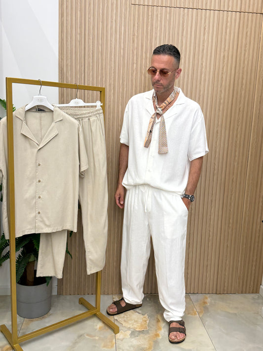 Coordinato in lino Crocier