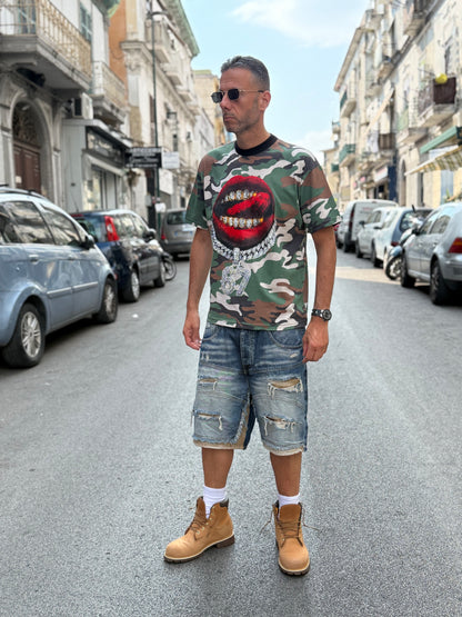 Shirt militare Tongue