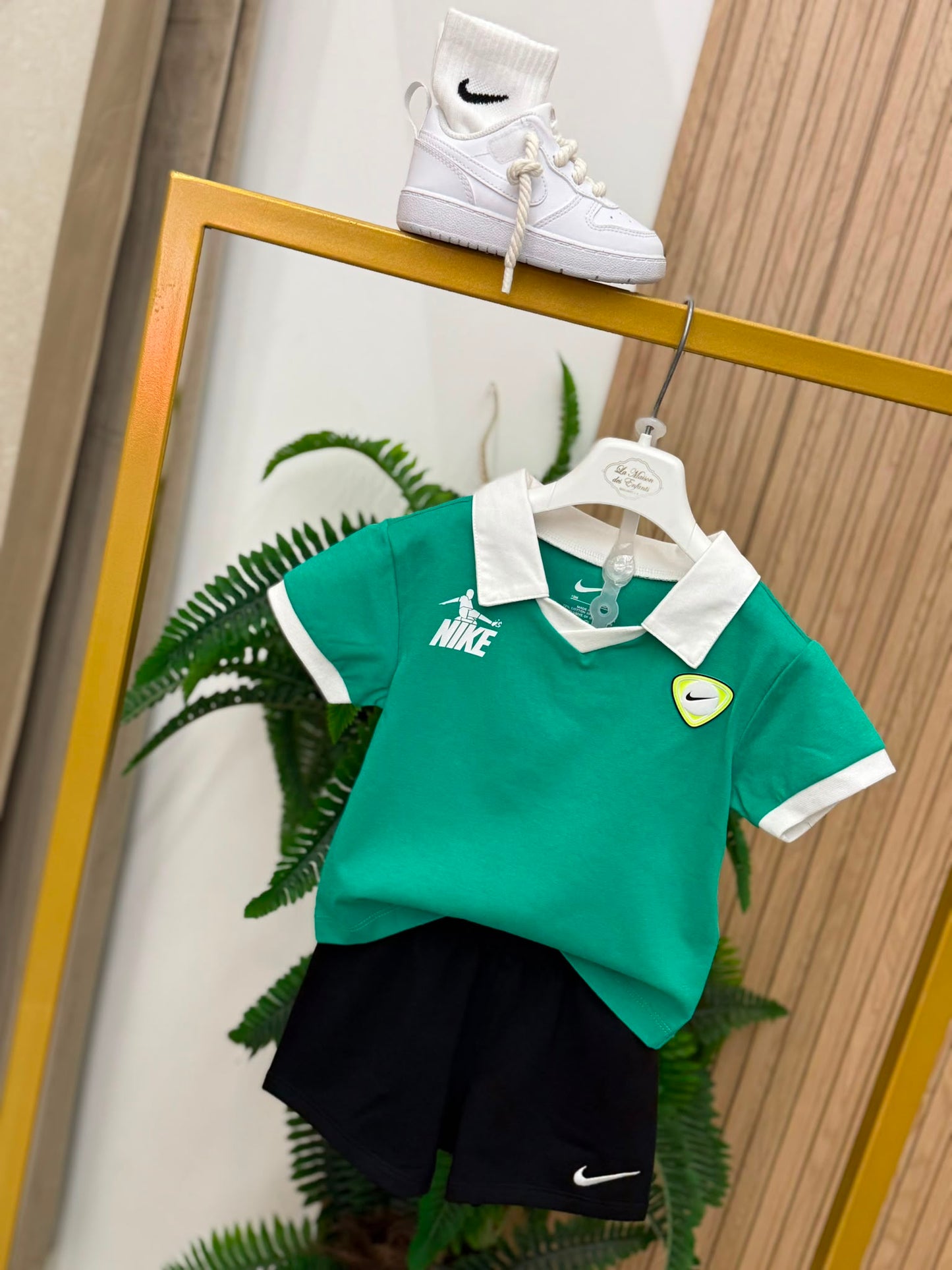 Coordinato Nike polo green