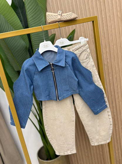 Jacket Onda crop