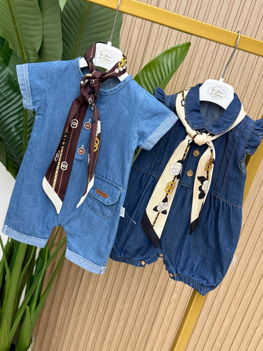 Pagliaccetto in denim Felicity