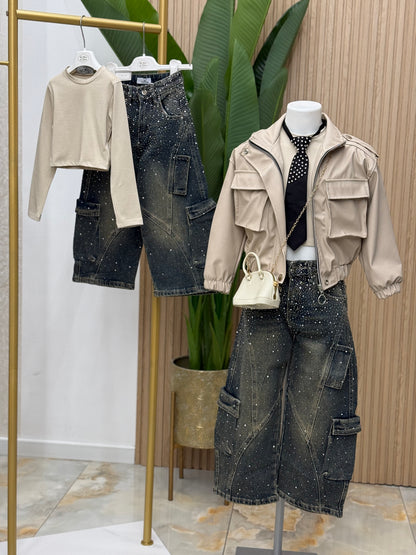 Jeans cargo fenomenal brill