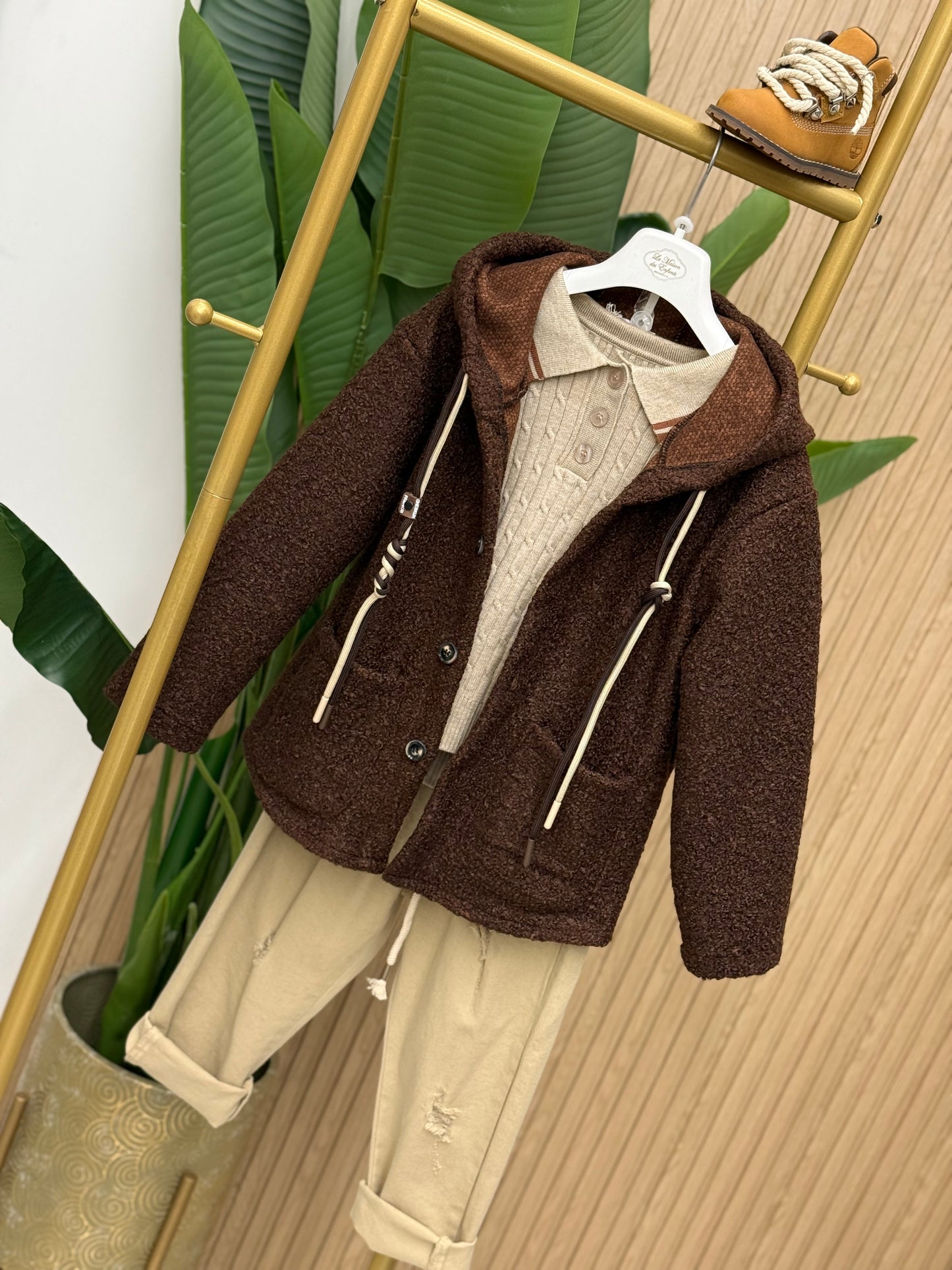 Cappotto Teddy Brown