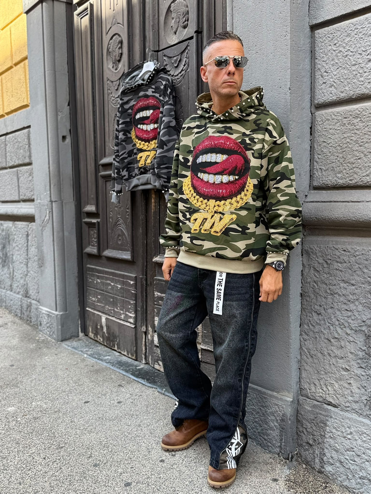 Jeans Camo lips