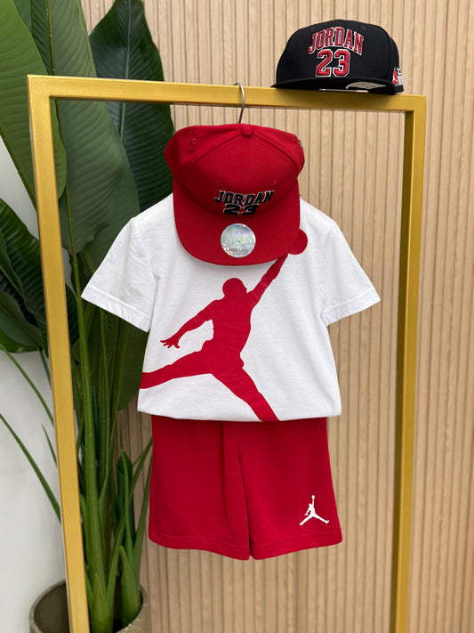 Completo Jordan Rouge White