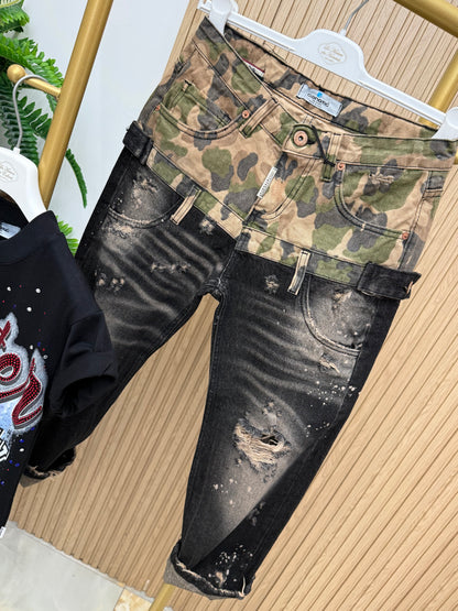 Jeans Cianotic Baggy Army Kids