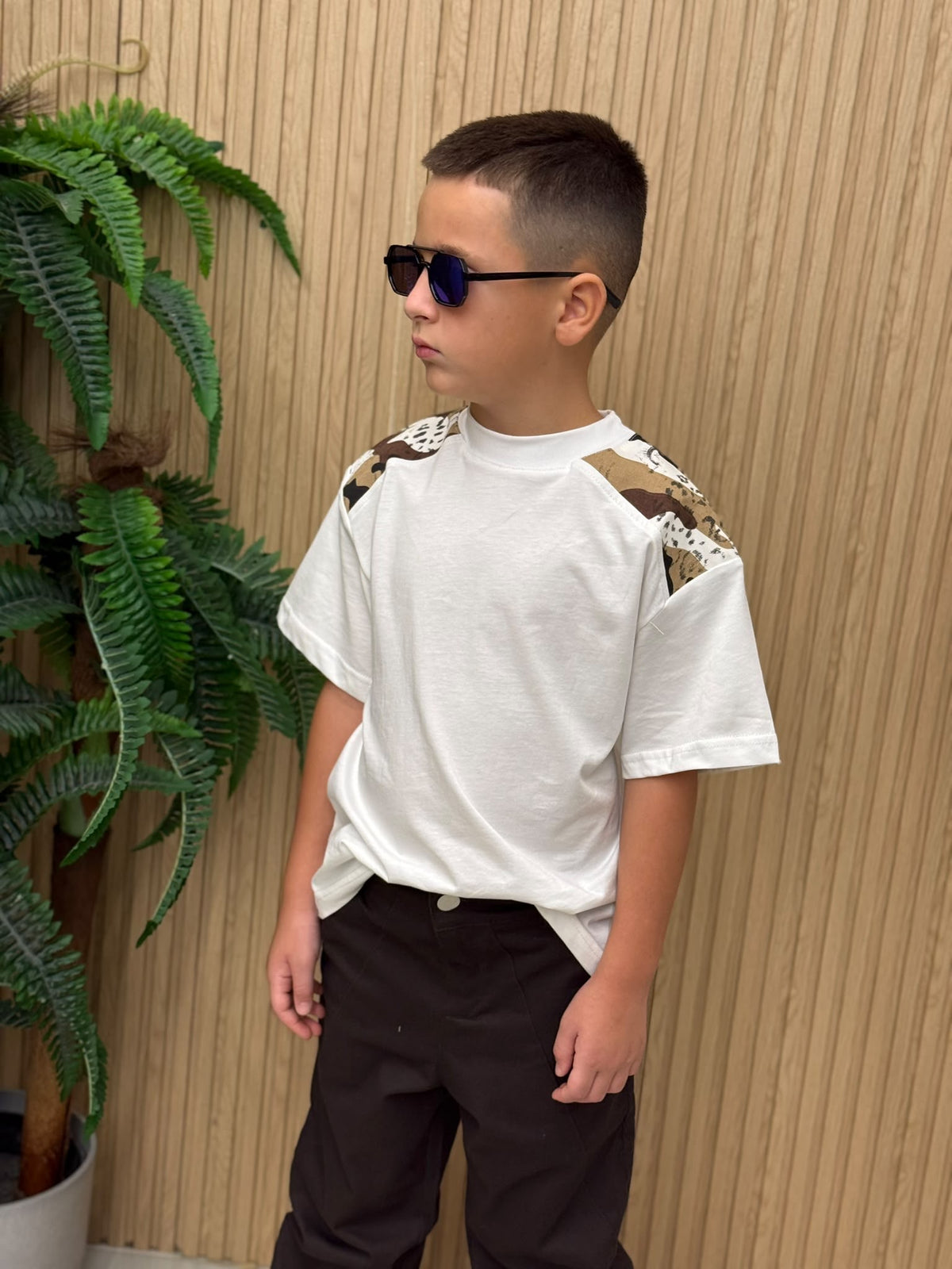 Coordinato #Reset 2.0 brown figlio