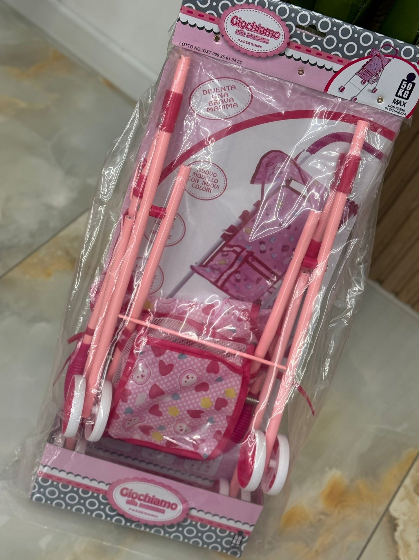 Passeggino pink baby