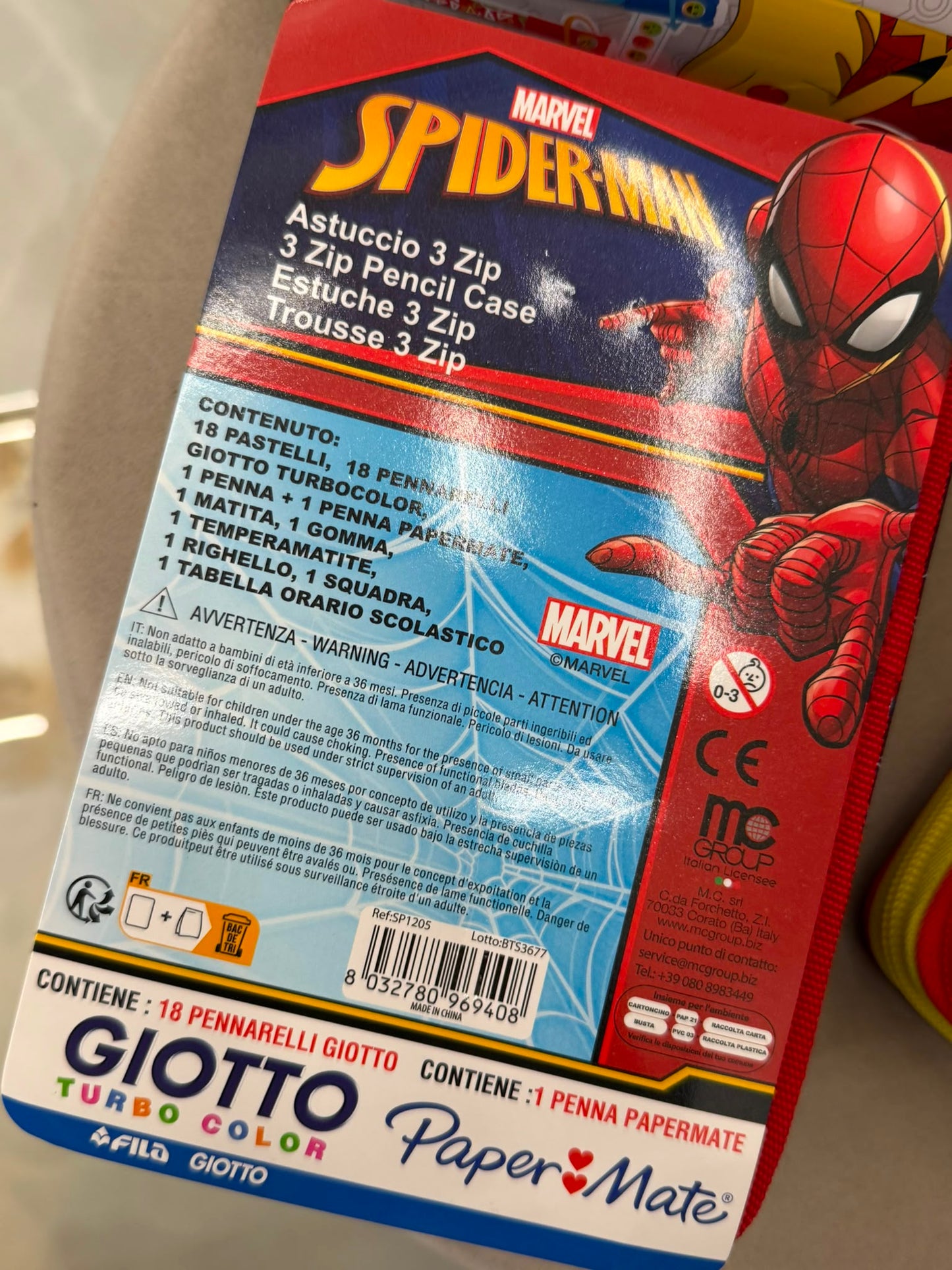 Zaino Spider-man elementare