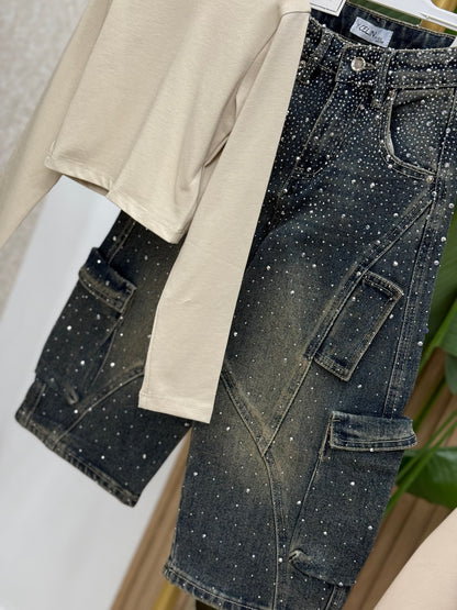 Jeans cargo fenomenal brill