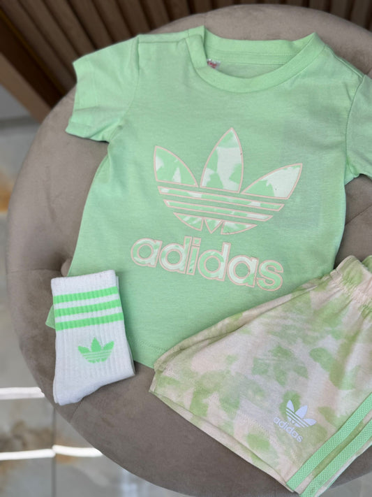 Completo Adidas Green Fluo