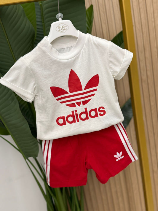 Completo Adidas Red White