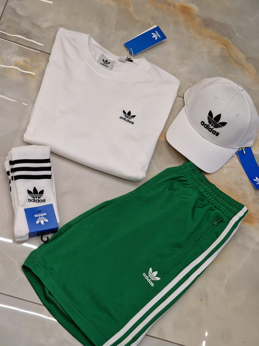 Completo Adidas Green and White