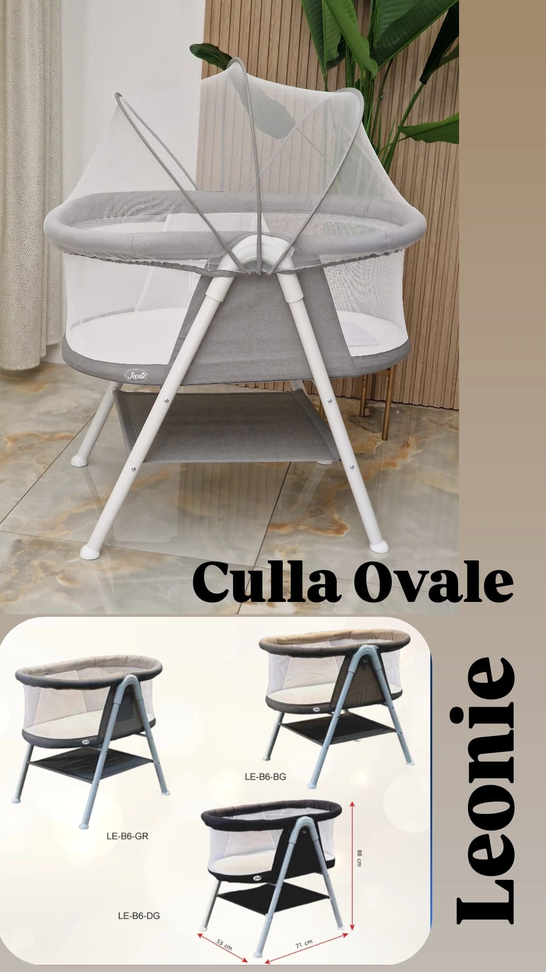 Culla Ovale Leonie