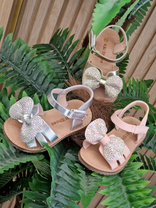 Sandali Fiocco Glitter